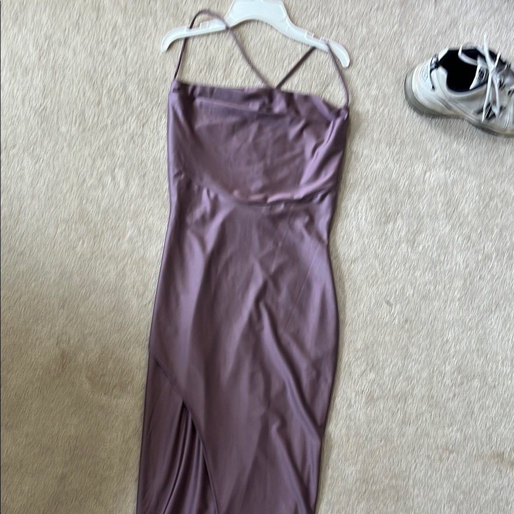 Windsor Purple Slip Dress with Slit